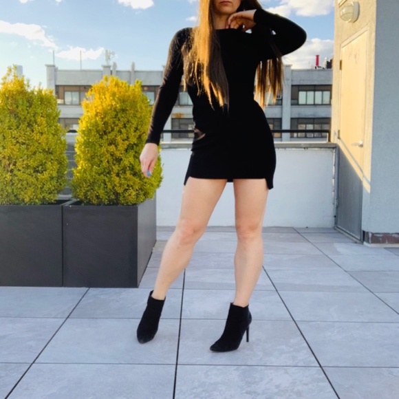 COS Wool Black Little Slim Skinny Bodycon Dress - Picture 4 of 16